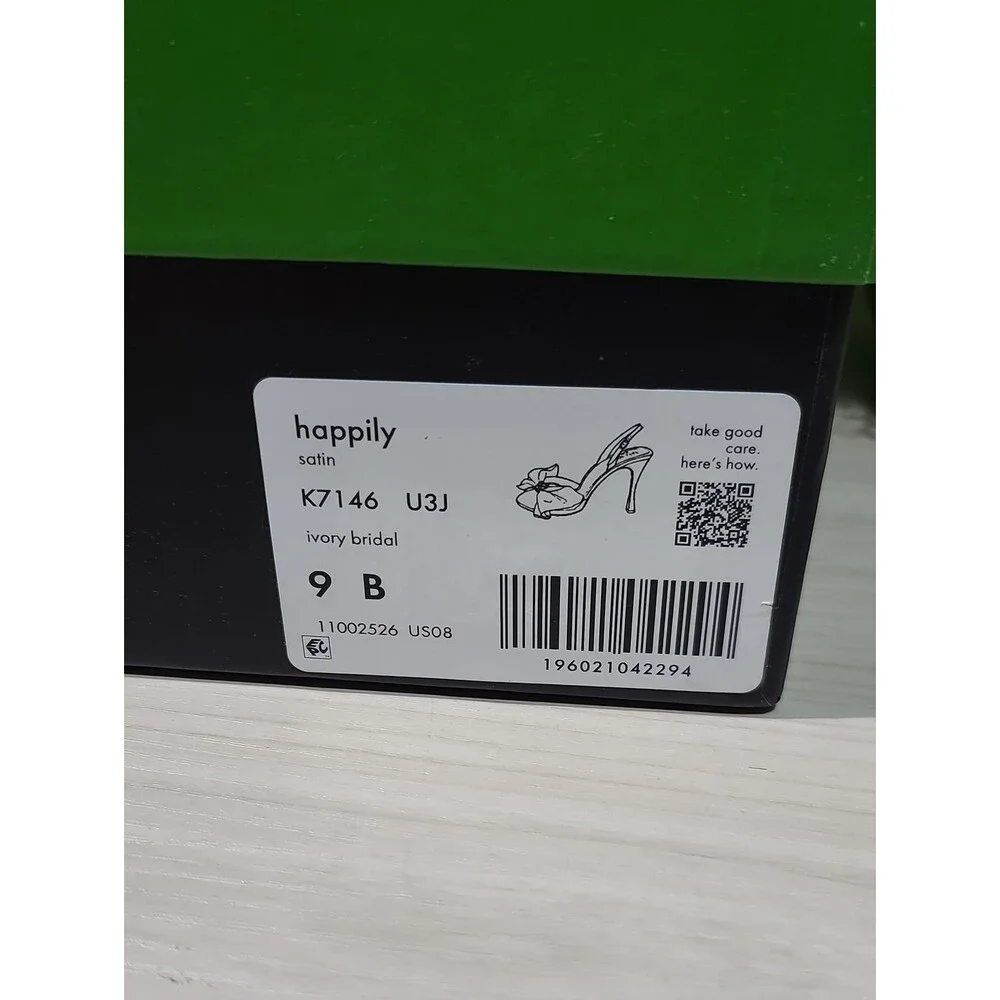 Kate Spade Happily Slingback Pumps / Ivory Bridal US 9 New